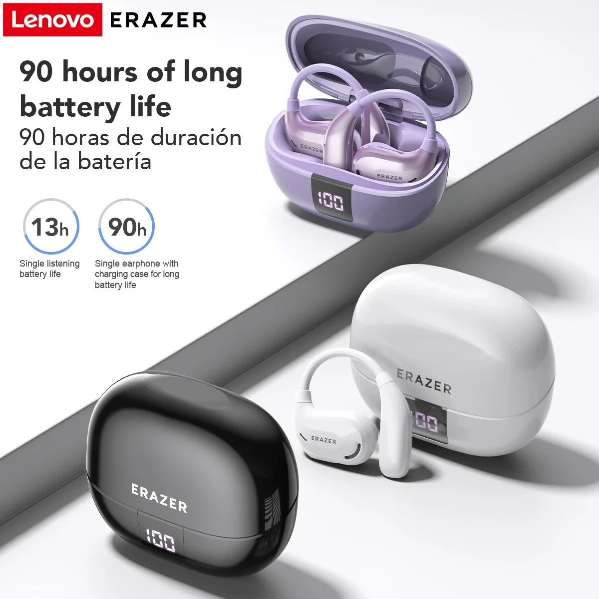 XT66PRO Bluetooth Earphones ASMR Headsets DIY APP AI Translator Earbuds Wireless Headphones 13 Hours Long Life Display